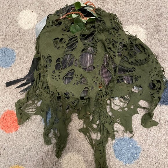 Swamp Zombie Costume Kids M (6-8ish) - Picture 8 of 9